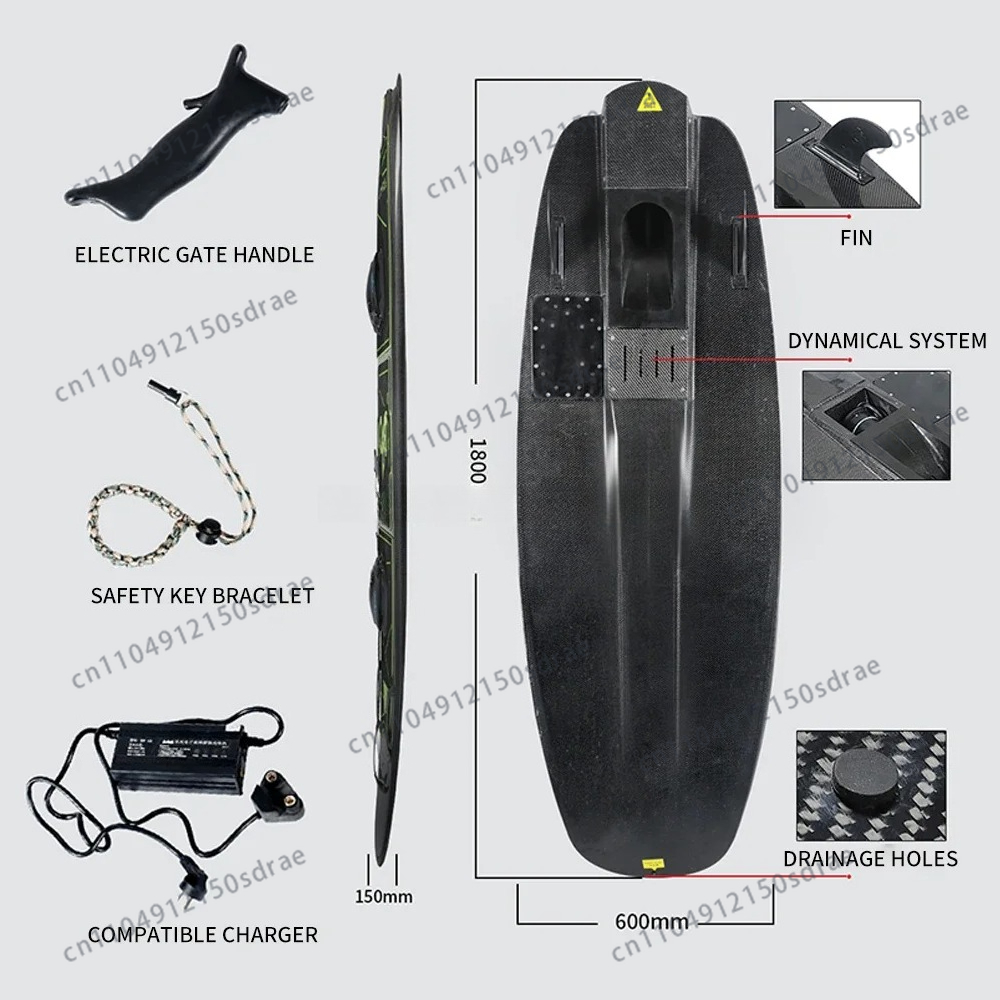 لوح تزلج كهربائي سريع بسرعة 50 - مراجعة Electric Surfboard Jetboard وسعره