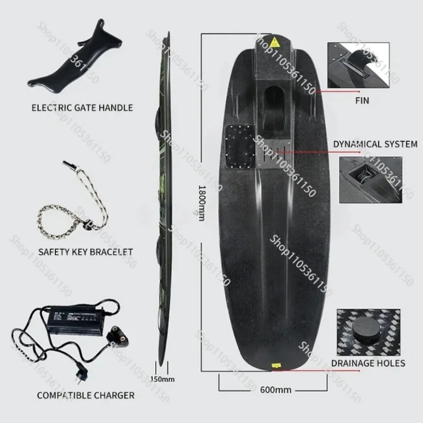 لوح تزلج كهربائي سريع بسرعة 50 - مراجعة Electric Surfboard Jetboard وسعره