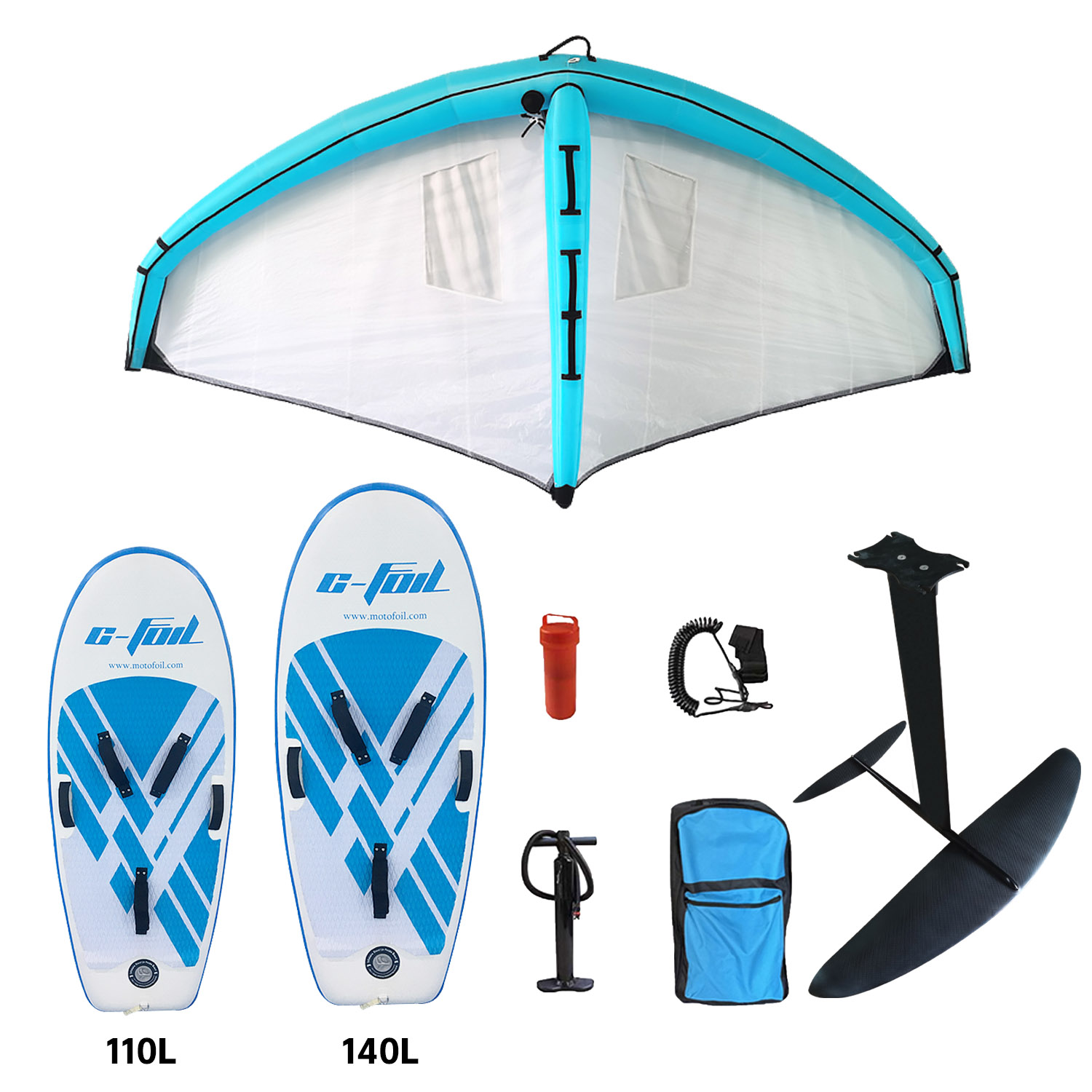لوح ركوب الأمواج من ألياف الكر - مراجعة Hydrofoil Wing Set Carbon Fiber وسعره